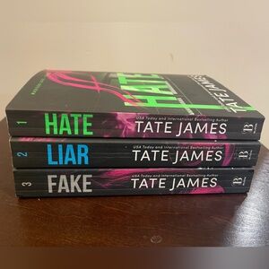 Tate James Book Set - Hate, Liar, Fake
